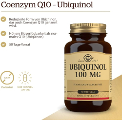 Solgar Ubiquinol 100mg Reduced CoQ10 50 Softgels Solgar Ubiquinol 100mg Reduced CoQ10 50 Softgels