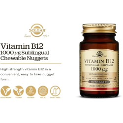 Solgar Vitamin B12 1000 Mcg Nuggets 100 Tablets