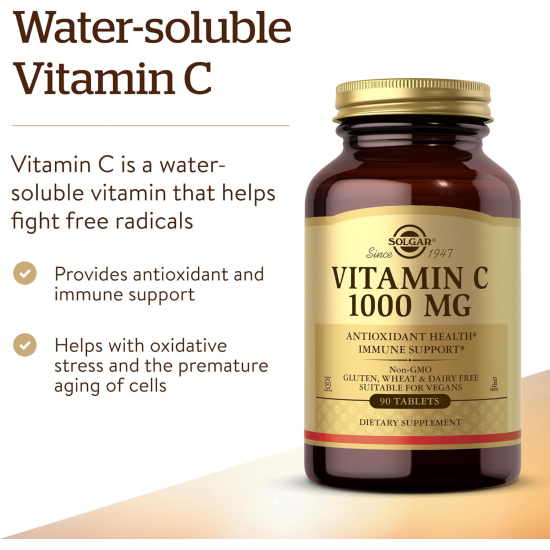 Solgar Vitamin C 1000mg 90 Tablets