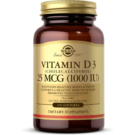Solgar Vitamin D3 1000iu 100 Softgels