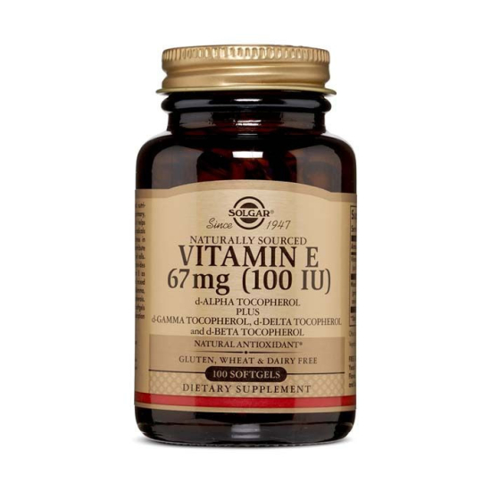 Solgar Vitamin E 100 Iu Mixed 100 Softgels 