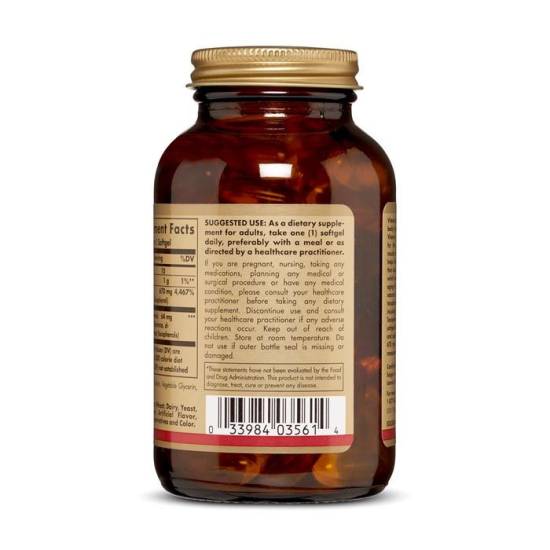 Solgar Vitamin E 1000iu Mixed 100 Softgels