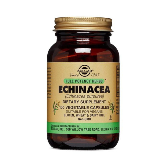 Solgar Full Potency Echinacea Vegetable 100 Capsules 