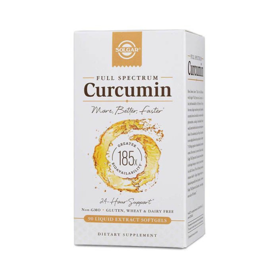 Solgar Full Spectrum Curcumin Liquid Extract 90 Softgels