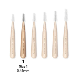 The Humble Co. Interdental Brush Bamboo Size 1 Orange 6pcs The Humble Co. Interdental Brush Bamboo Size 1 Orange 6pcs