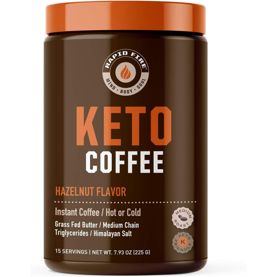 Rapidfire Ketogenic Coffee Hazelnut 225 g 15 Servings