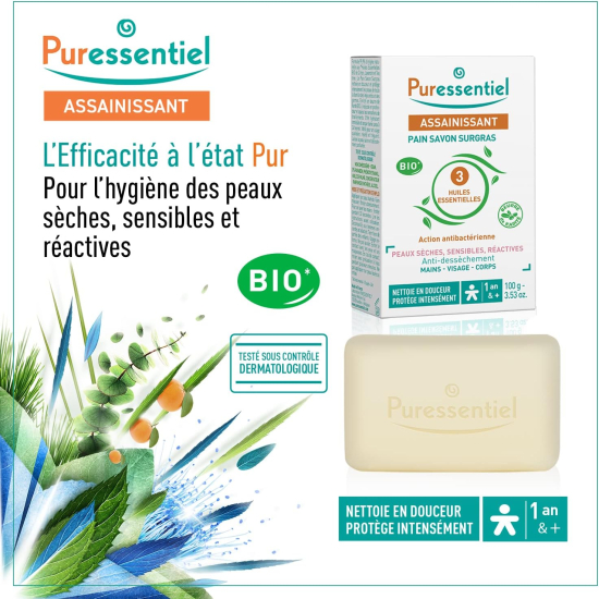 Puressentiel Purifying Extra-Rich Soap Bar 100g