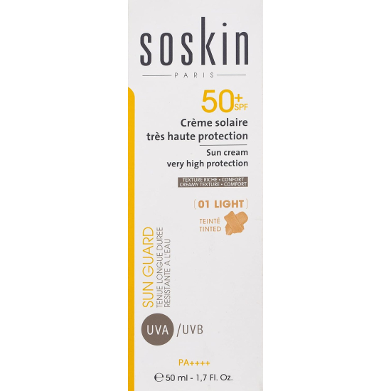Soskin (SPF 50+) Sun Cream Protection 01 Light 50 ml