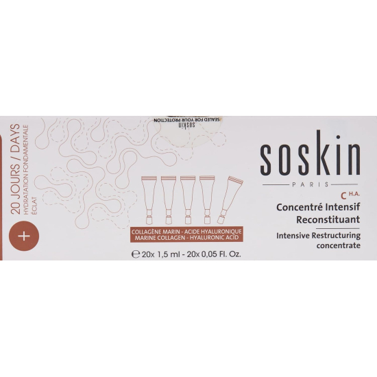 Soskin R+ Intensive Restructuring Concentrate Collagen+ Hyaluronic acid 20 X 1.5 ml