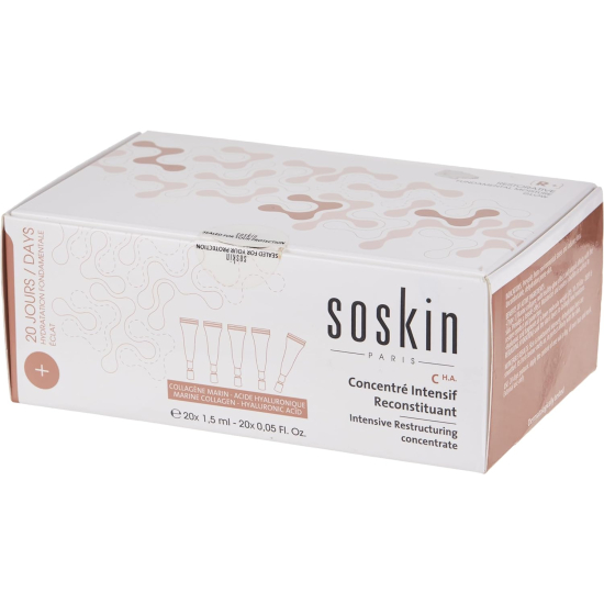 Soskin R+ Intensive Restructuring Concentrate Collagen+ Hyaluronic acid 20 X 1.5 ml