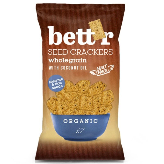 Bett'r Seed Crackers Wholegrain With Coconut Oil 150g