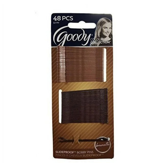 Goody Women Color Collection Bobby Pins Brunette 48 pcs