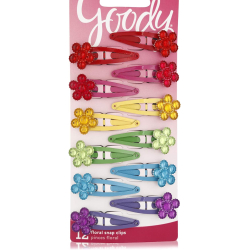 Goody Girls Classics Jeweled Flower Contour Clip 12 pcs