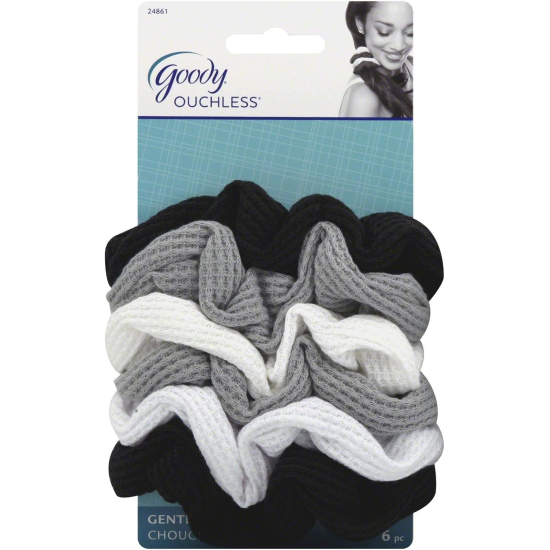 Goody Women's Ouchless Waffle Scrunchies 6 pcs