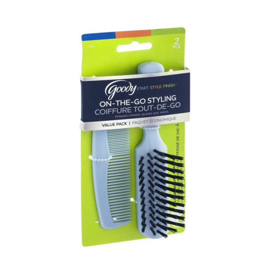 Goody Styling Essentials Purse Brush & Comb Set 2 pcs
