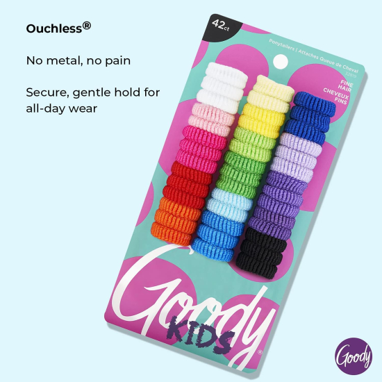 Goody Girls Ouchless Tiny Terry Pony Tails 42 pcs