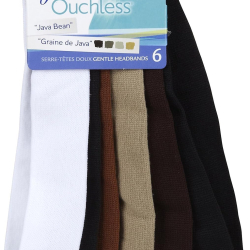 Goody Ouchless Thin Nylon Headwraps, Assorted Colors 6pcs