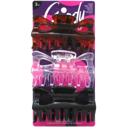 Goody Women Classics Large Rectangle Claw Clip 3 pcs