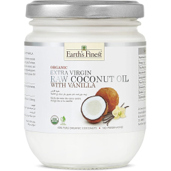Earths Finest Organic Virgin Coconut Oil Vanilla 200ml Earths Finest Organic Virgin Coconut Oil Vanilla 200ml