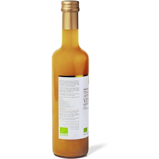 Earth's Finest Organic Apple Cider Vinegar with Cinnamon & Turmeric 500 ml