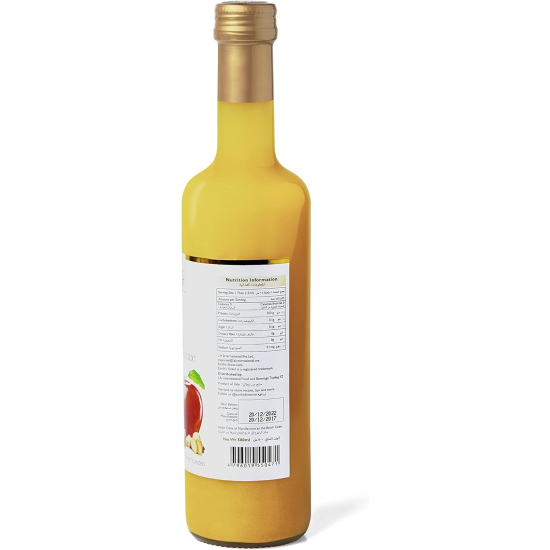 Earths Finest Organic Apple Cider Vinegar with Ginger & Turmeric 500ml