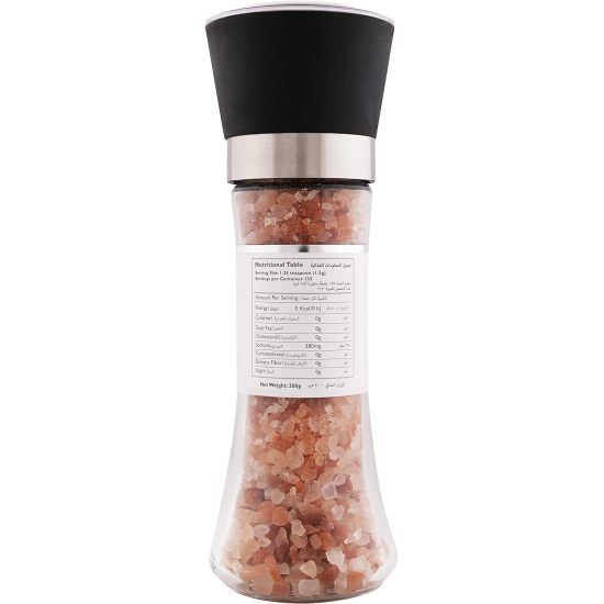 Earths Finest Pink Himalaya Salt-Glass Grinder 200g