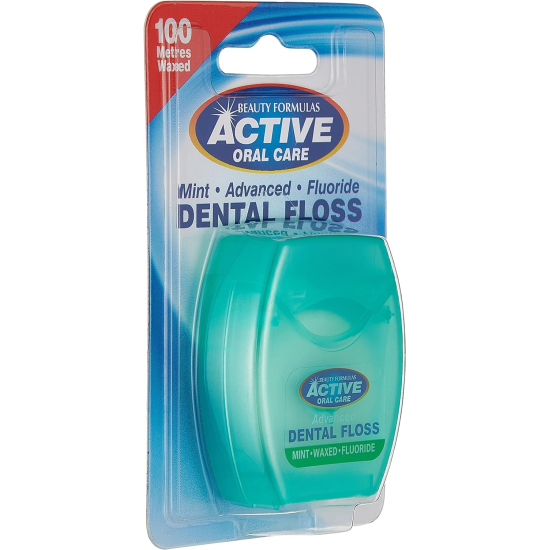 Beauty Formula Active Advanced Mint Waxed + Fluoride 100 m Floss