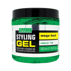 Beauty Formulas Styling Gel 500 ml Mega Hard (Green) Beauty Formulas Styling Gel 500 ml Mega Hard (Green)