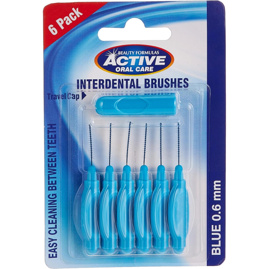 Beauty Formula Interdental Brushes 6 Pack 0.60mm