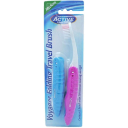 Beauty Formulas Voyager Folding Travel Brush 2 Pack - Medium Beauty Formulas Voyager Folding Travel Brush 2 Pack - Medium