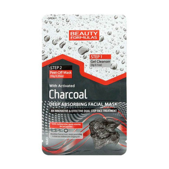Beauty Formulas Charcoal Dual Step Facial Mask 3g + 10g