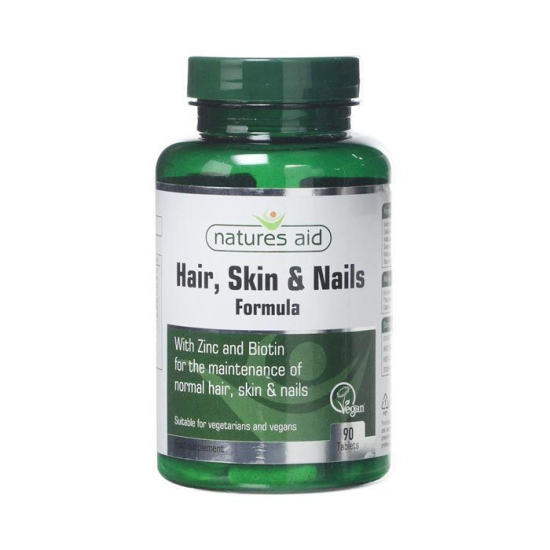 Natures Aid Hair Skin And Nails 90's Tablets