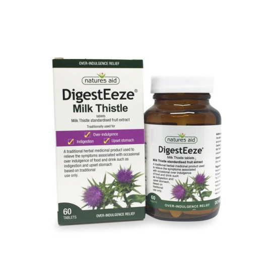 Natures Aid Digesteeze Milk Thistle 60 Tablets