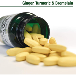 Natures Aid Ginger Turmeric & Bromelain 60 Tablets