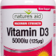 Natures Aid Maximum Strength Vitamin D3 5000Iu, 60 Tablets