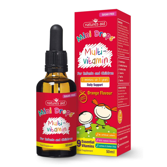 Natures Aid Multi-Vitamin Drops For Infant & Children 50 ml