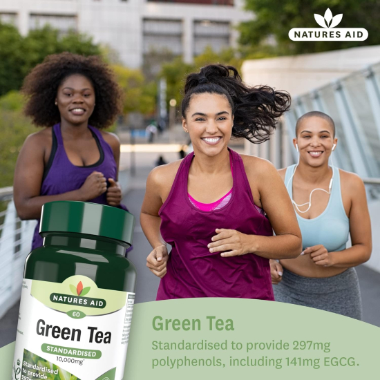 Natures Aid Green Tea 10000mg 60 Tablets