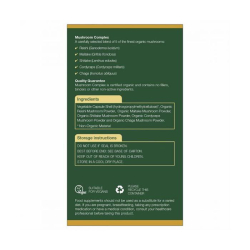 Natures Aid Organic Superfoods Mushroom Complex 60's Capsules Natures Aid Organic Superfoods Mushroom Complex 60's Capsules