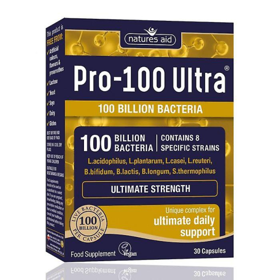 Natures Aid Pro 100 Ultra 100 Billion 30's Capsules