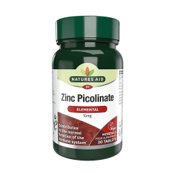Natures Aid Zinc Picolinate 15 Mg Elemental Tablets 30's Natures Aid Zinc Picolinate 15 Mg Elemental Tablets 30's