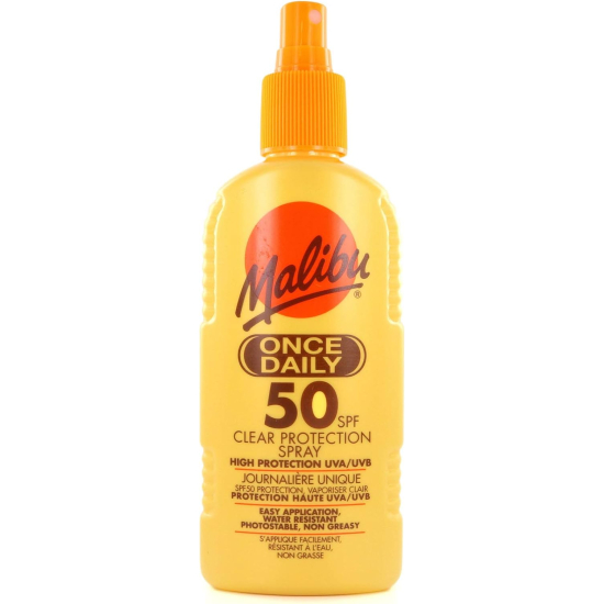 Malibu Once Daily Clear Protection ( SPF 50 ) Spray 200ml