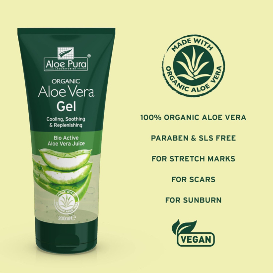 Aloe Pura Organic Aloe Vera Gel 200ml