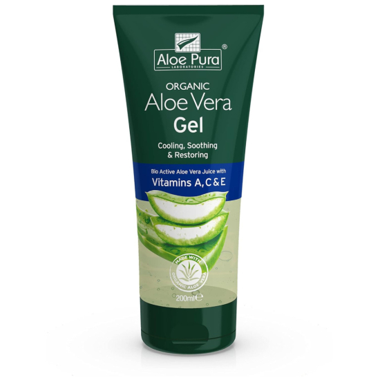 Aloe Pura Organic Aloe Vera Gel Vitamin A,C,E 200 ml