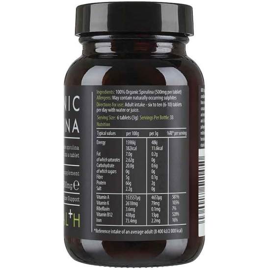 Kiki Health Organic Spirulina 200 Tablets