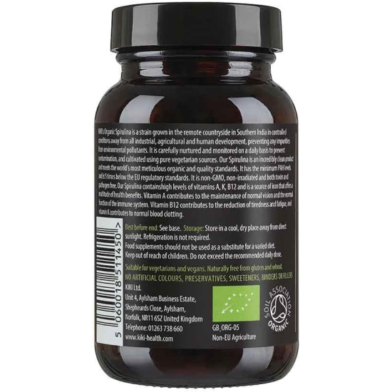 Kiki Health Organic Spirulina 200 Tablets