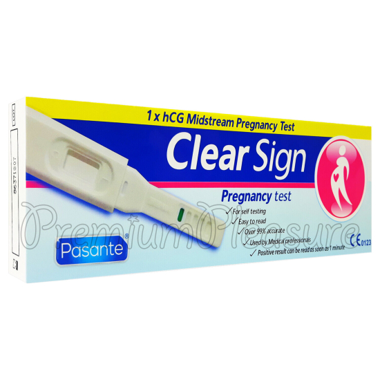 Pasante Clear Sign Midstream Pregnancy Test 1pc