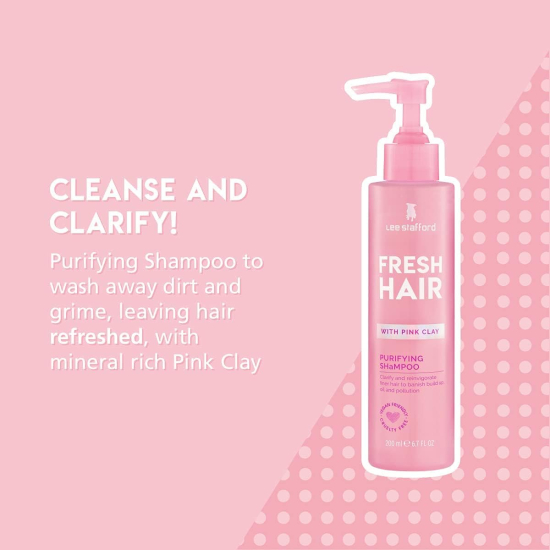 Lee Stafford Fresh Hair With Pink Clay Shampoo 200 ml