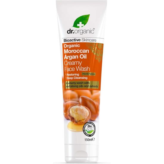 Dr.Organic Moroccan Argan Oil Creamy Face Wash, 50 ml