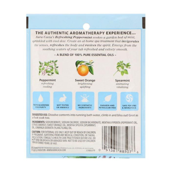 Aura Cacia Refreshing Peppermint Mineral Bath 70.9g