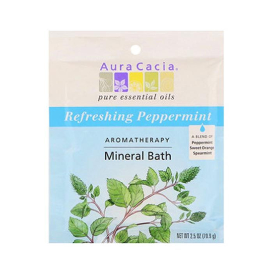 Aura Cacia Refreshing Peppermint Mineral Bath 70.9g